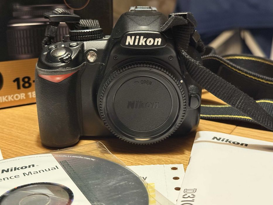 Lustrzanka aparat Nikon D3100 body okazja tanio mały przebieg zestaw