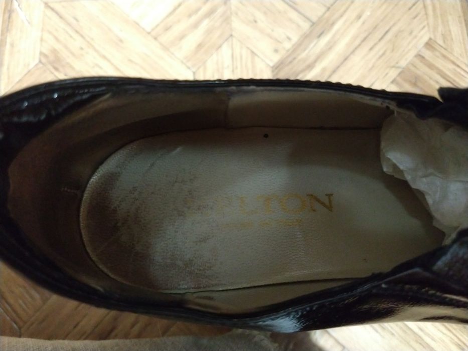 Осень зима ботинки туфли лак KELTON ITALY