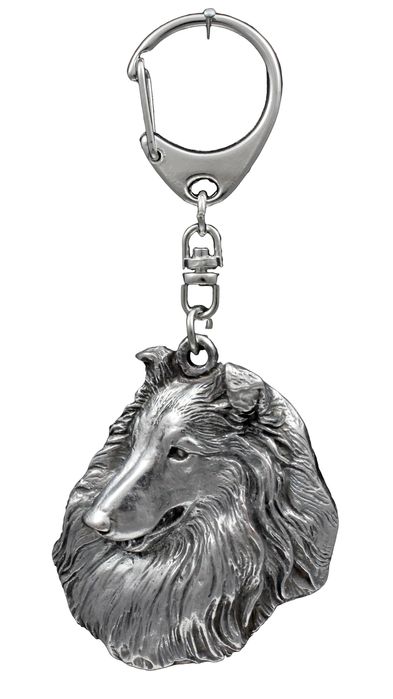 Owczarek szkocki długowłosy brelok posrebrzany Art-Dog
