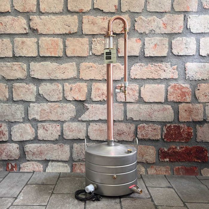 Destylator MIEDZIANY PotStill fi54 [Do domowej destylacji: Owoce, Zboża, Cukier] Kotły 30-100 litrów