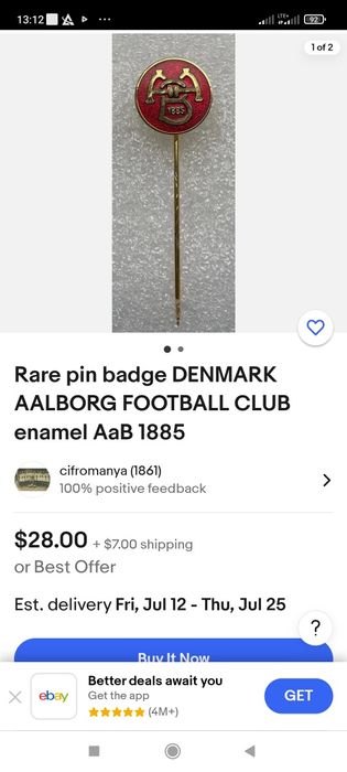 Dwie stare unikatowe szpile pinezy ozdobne