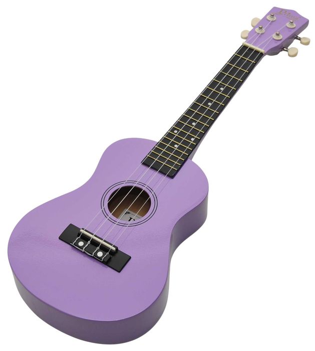Ukulele koncertowe DREWNIANE PRIMA PUC-PR Fioletowe + POKROWIEC