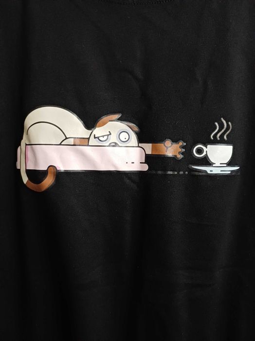 Koszulka, t-shirt damski z kawą r. L