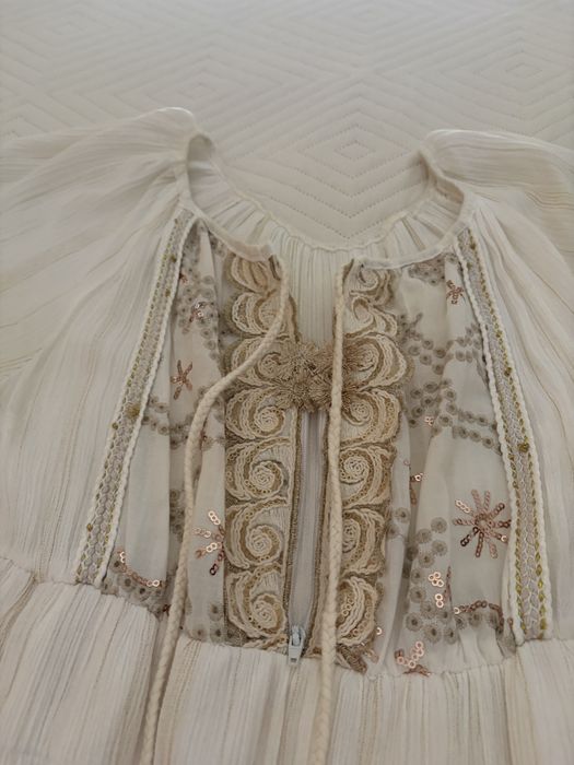Vestido branco novo bordado ingles amamentacao