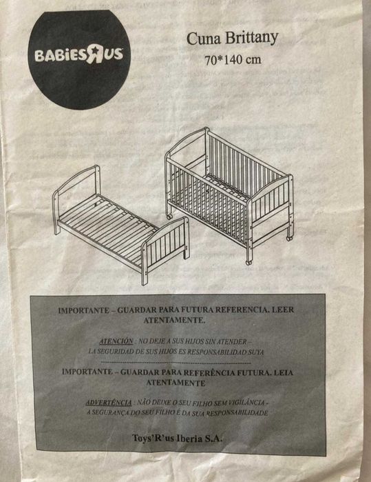 Berço / Cama Brittany ToysRUs