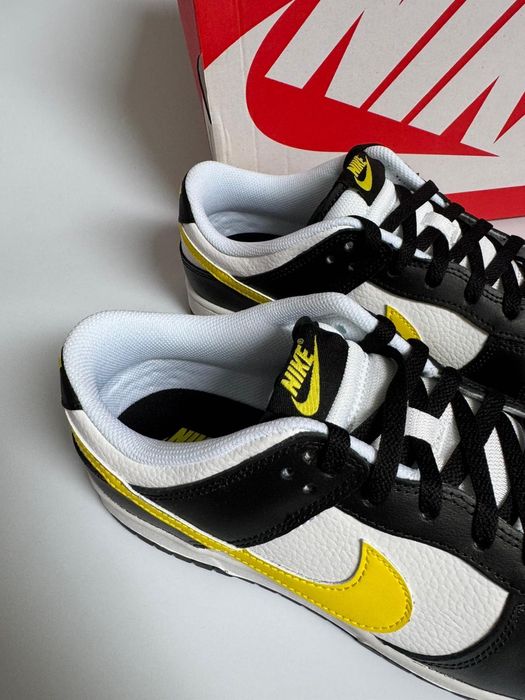 Nowe sneakersy męskie NIKE DUNK LOW męskie czarne białe żółte 45,5