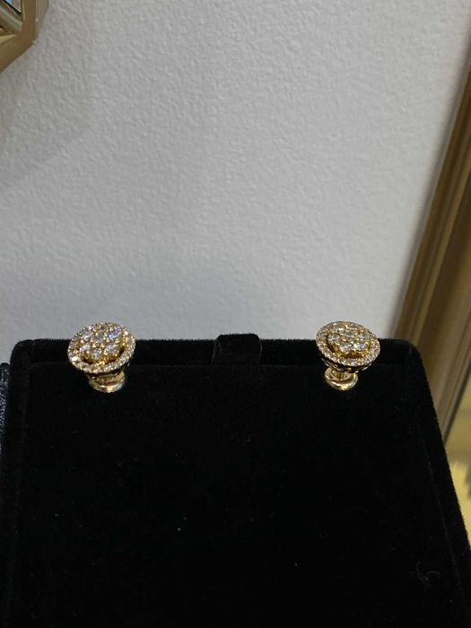 Kolczyki HALO z diamentami 1.00 CT