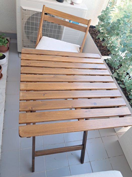 Mesa e 2 cadeiras exterior