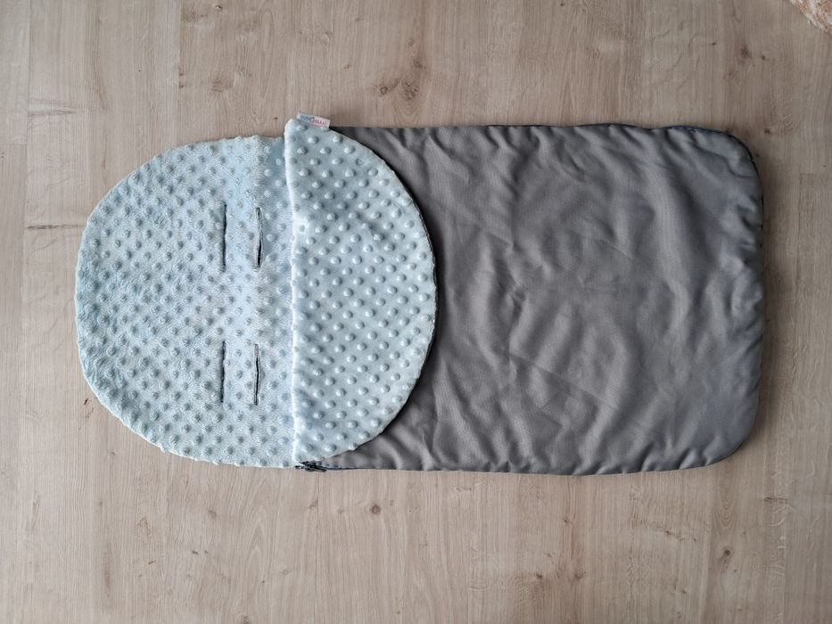 Śpiworek, ocieplacz minky do wózka, sanek.