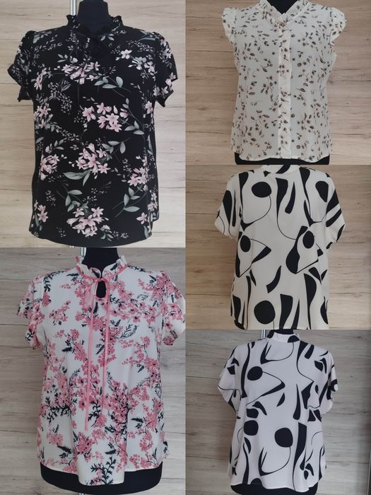 Bluzka bluzki damskie rozm XXL zestaw eleganckie