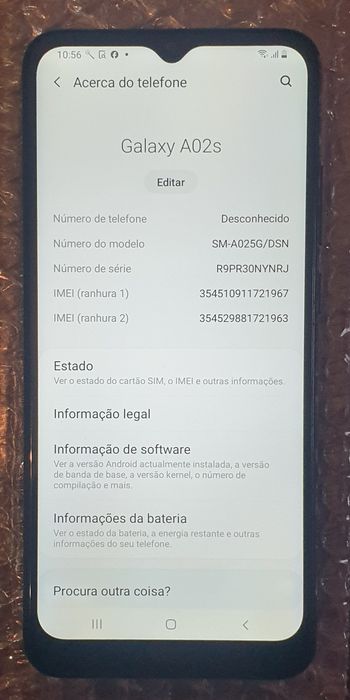 Telemóvel smartfone android Samsung A02S