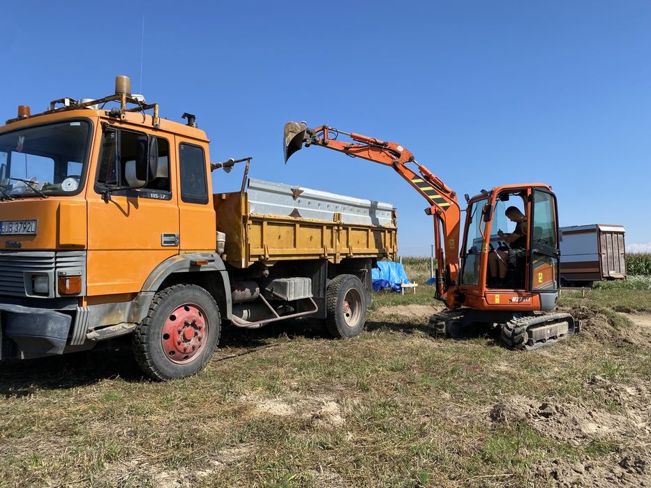 Odśnieżanie, usługi koparko ładowarka, piach, gruz kruszony,