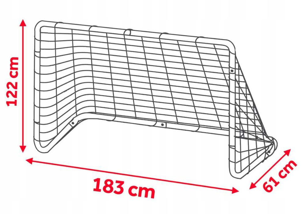 2X NOWA Bramka Piłkarska Do Piłki Nożnej Przenośna Trening 183x122cm