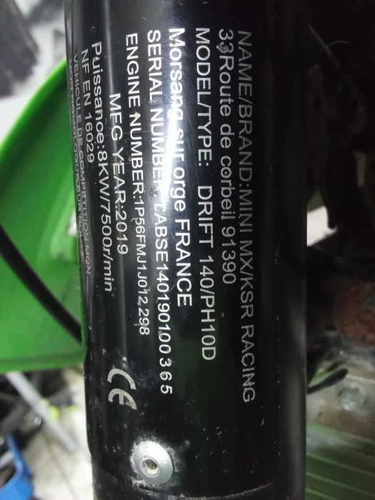 pit bike 140cc roda 12/14 ano 2019 made in france