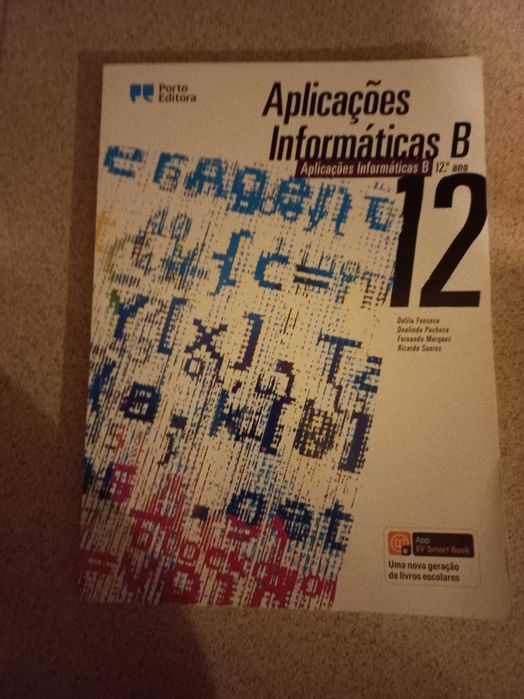 Aplicações Informáticas B 12º ano, Porto editora, manual