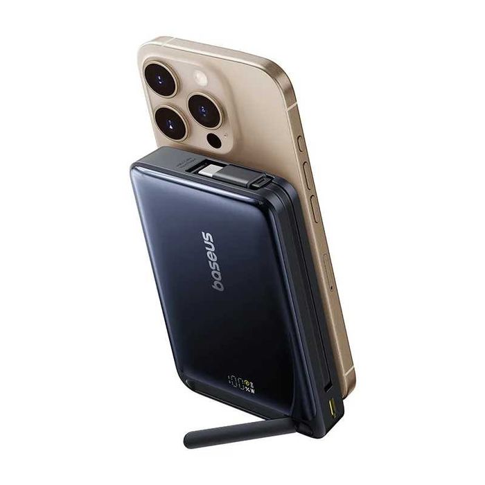 Павербанк Baseus Nomos Qi2 Kickstand Magnetic 10000mAh 45W MagSafe 3в1
