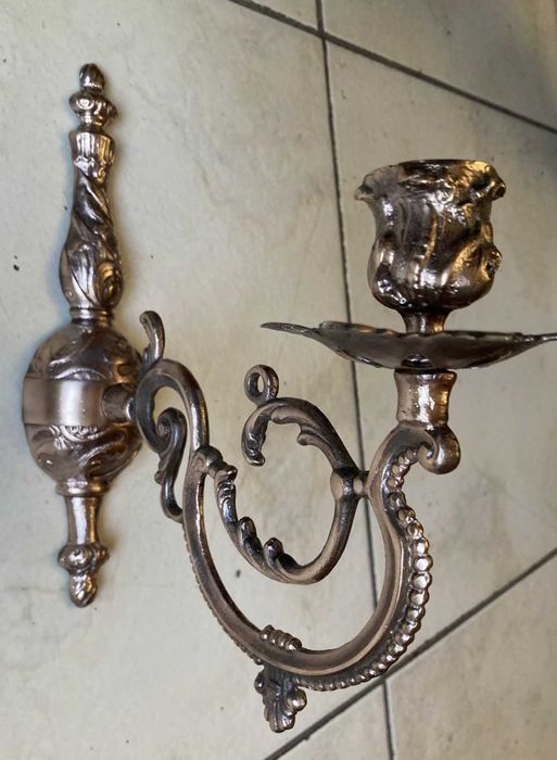 Подсвечник бронзовый на стену