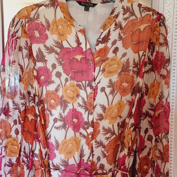 Sukienka massimo dutti 34 36 jedwab