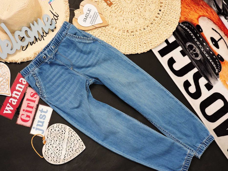 H&M - spodnie jeansy pumpy joggersy r 128