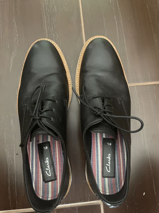 Кожанные мужские туфли Clarks