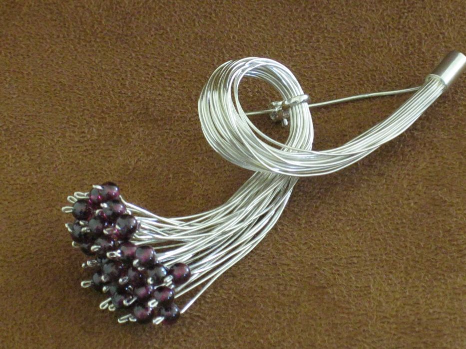 Alfinete Prata Maciça de Lei 925`/.. C/Contraste