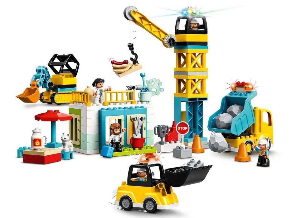 Klocki LEGO 10933 Duplo - Żuraw wieżowy i budowa NOWE SZYBKA WYSŁKA