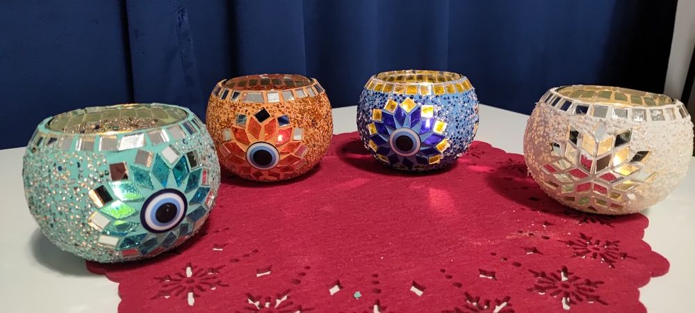 Tureckie lampki mozaikowe