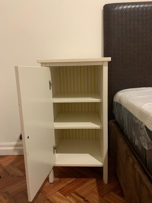 Mesa Cabeceira branca x2