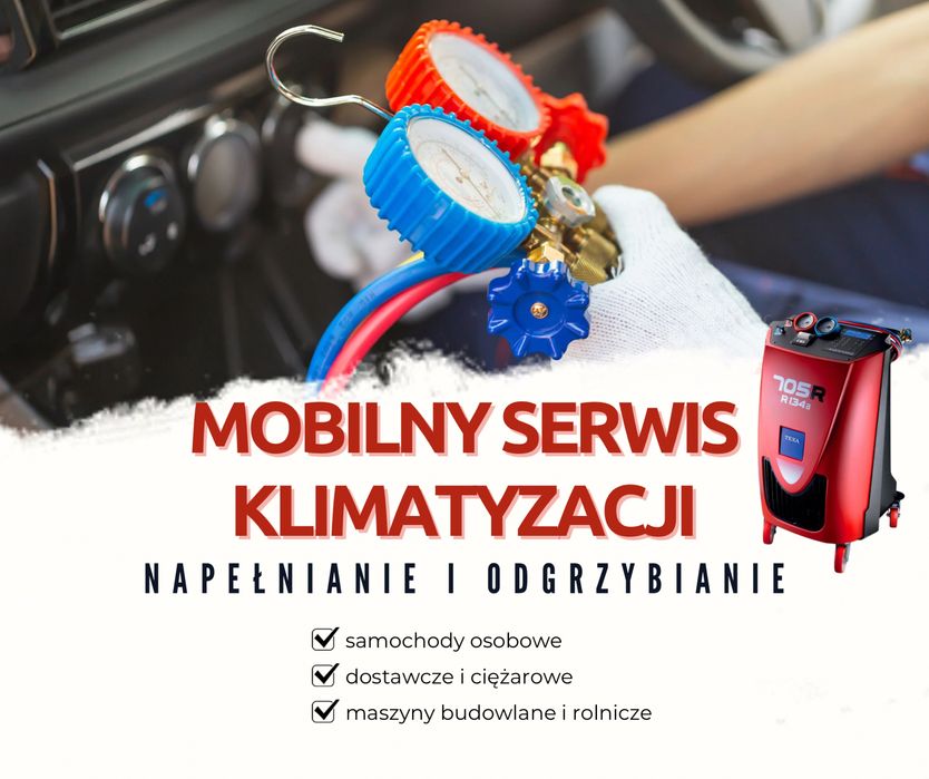 Mobliny Serwis Klimatyzacji Samochodowej Napełnianie Ozonowanie.