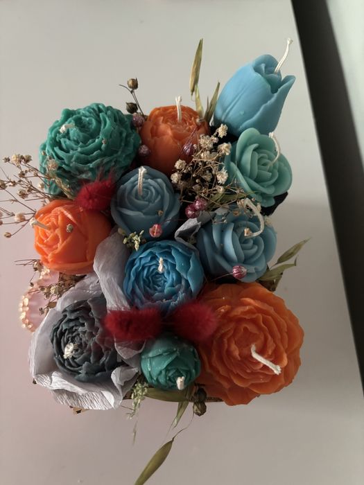 Flowerbox  ze świec sojowych