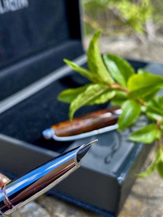 LIQIN! пірʼєва чорнильна ручка перо дерево у оксамитовому футлярі Ліра