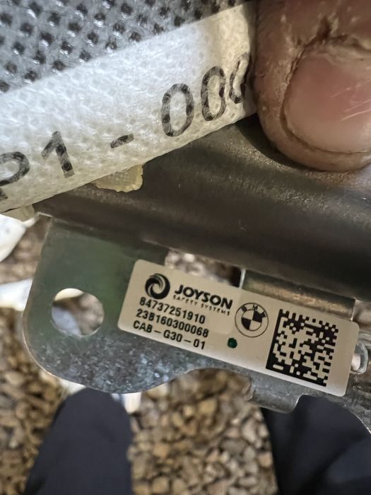 Штора безпека   аирбег подушка бмв г30 америка usa airbag bmw g30