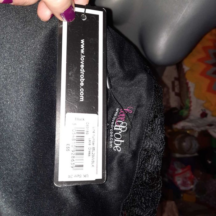платье ажурное 24 3XL 54  черное типа гипюр нарядное бренд- lovedrobe