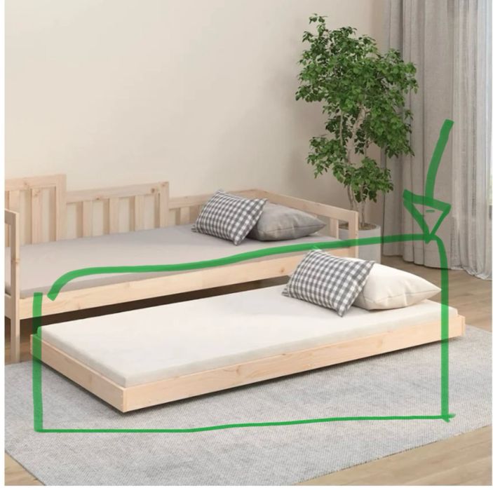 Cama de solteiro de chão 90x190 (Montessori) Nova