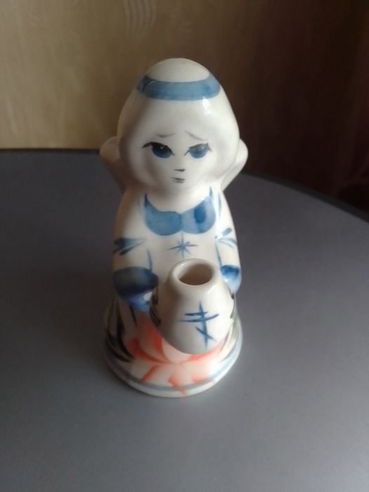 Фарфоровая фигурка статуэтка подсвечник ангелочек винтаж СССР недорого