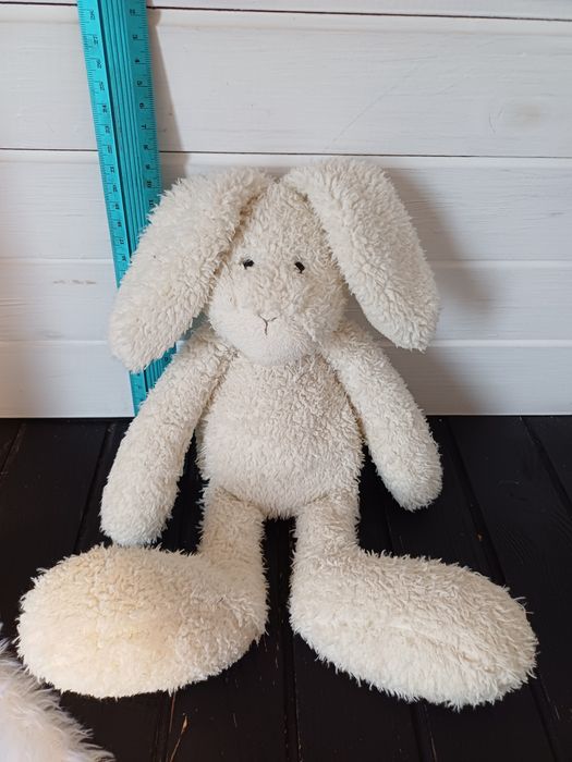 Махровий зайчик зайка кролик від cuddle me friends