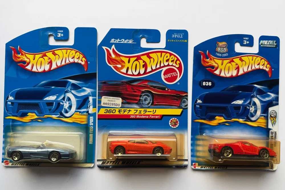 Hot Wheels Ferrari Enzo Modena 360 F355 Spider długa japońska karta nowe