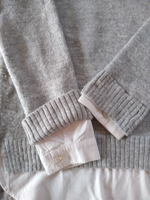 Sweter golf Reserved z wstawką koszulową S