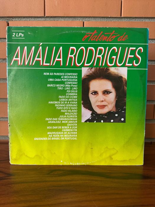 Disco vinil duplo a arte de Amália Rodrigues