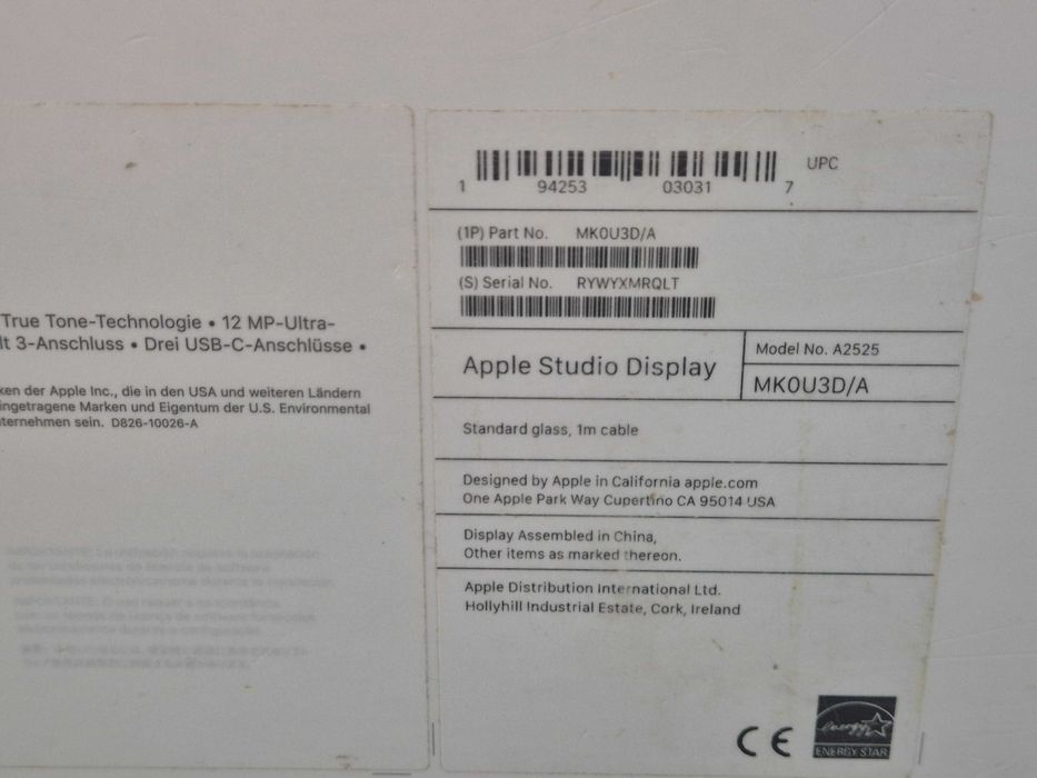 Monitor LED Apple Studio Display 27 " Retina 5K + klawiatura i myszka