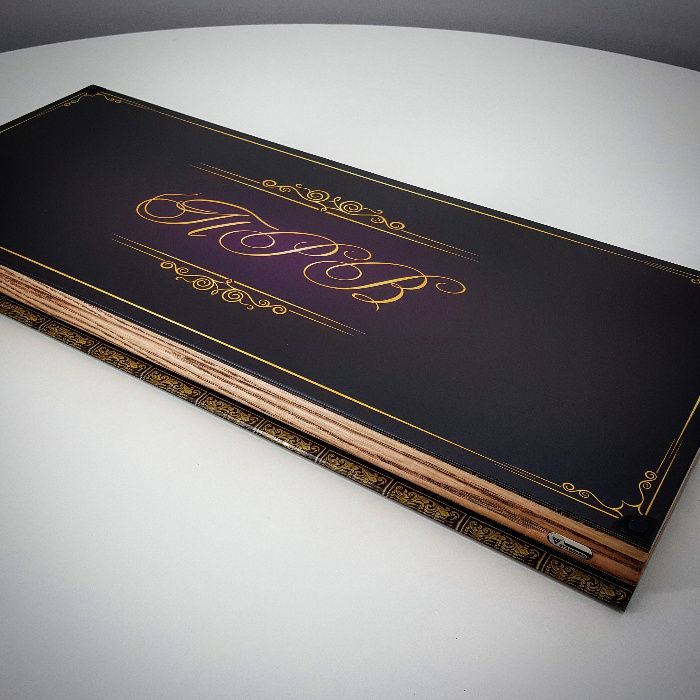 Нарды из стекла каленого. Инициалы и дизайн под заказ. Art-limit.