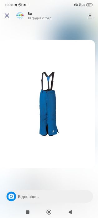 Лижні термо штани crivit Німеччина