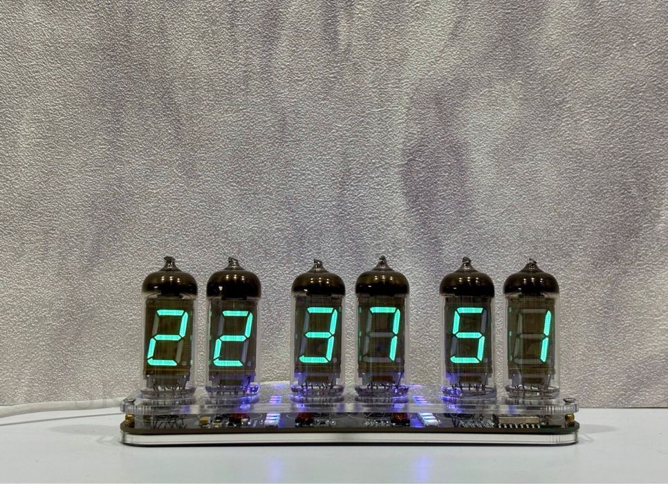 Nixie clock, ламповые часы, ламповий годинник на 6 ИВ-11