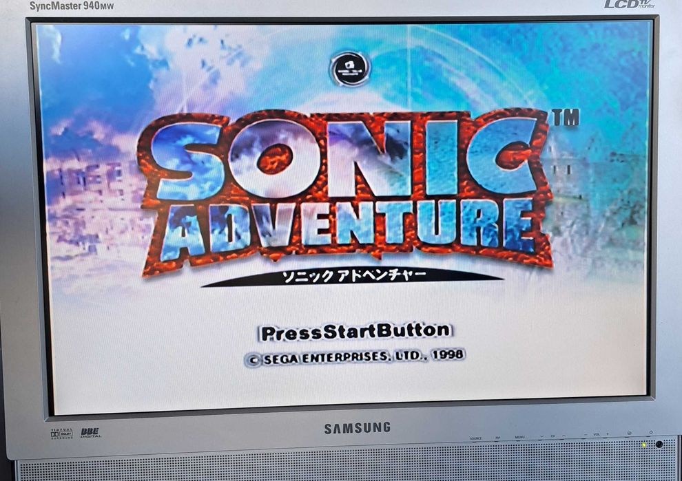 Gra Sonic Adventure, Dreamcast , pierwsza gra w katalogu DC, import Japonia