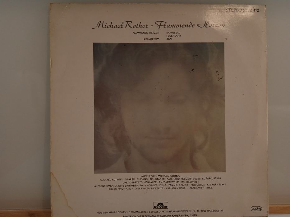Michael Rother - Flammende Herzen winyl