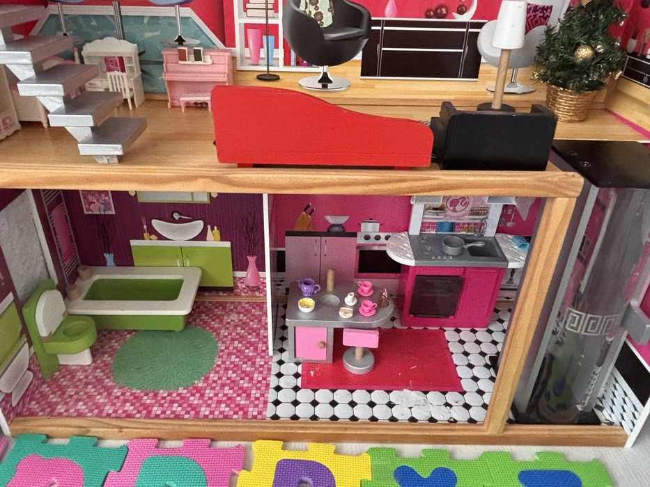 Будиночок для ляльок KidKraft з ліфтом та меблі+ аксесуари у подарунок