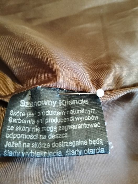 Kurtka dam. skórzana taliowana Firmy LEATHER.