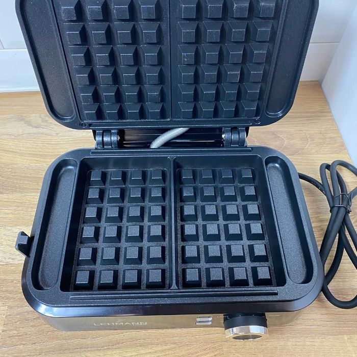 Mocna GOFROWNICA 2000W na 2 duże gofry NIEPRZYWIERAJĄCA regulacja