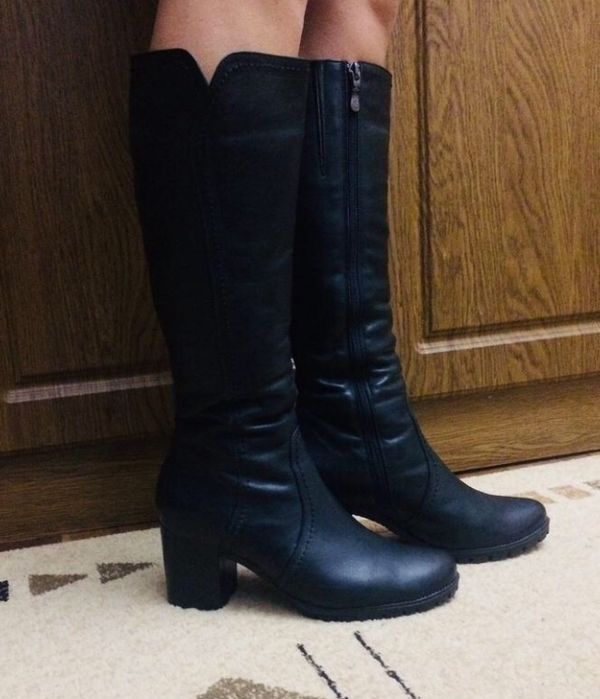 Чоботи жіночі зимові шкіряні 38 р