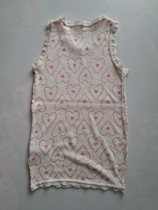 Koszulka na ramiączka/podkoszulek merino wool, piżamka r. 5-6